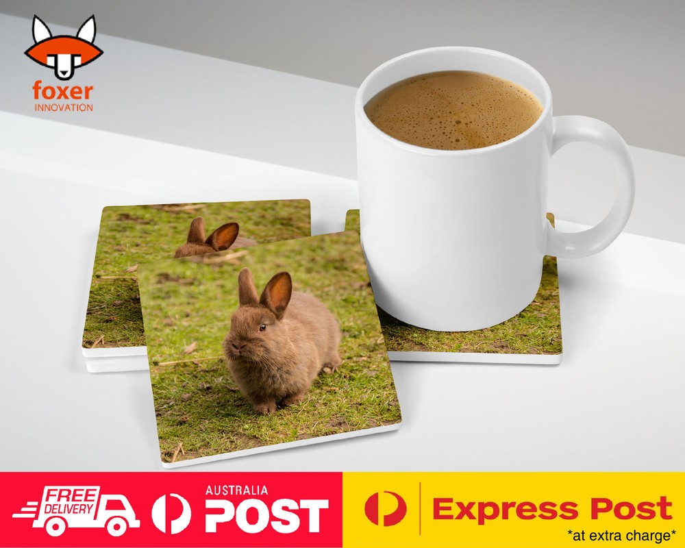 COASTER COFFEE DRINKING MAT|CUTE RABBIT BUNNY 25