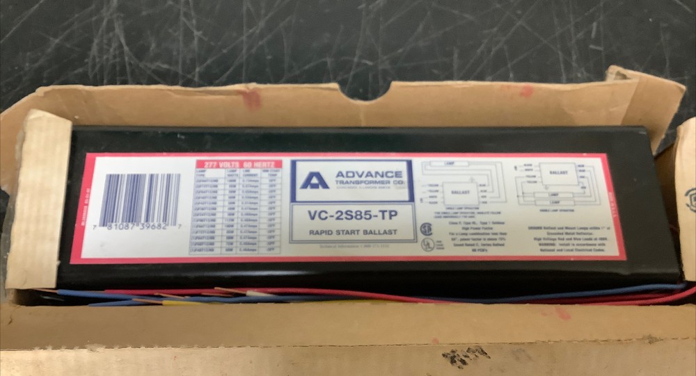 Advance Ballast VC-2S85-TP Rapid Start