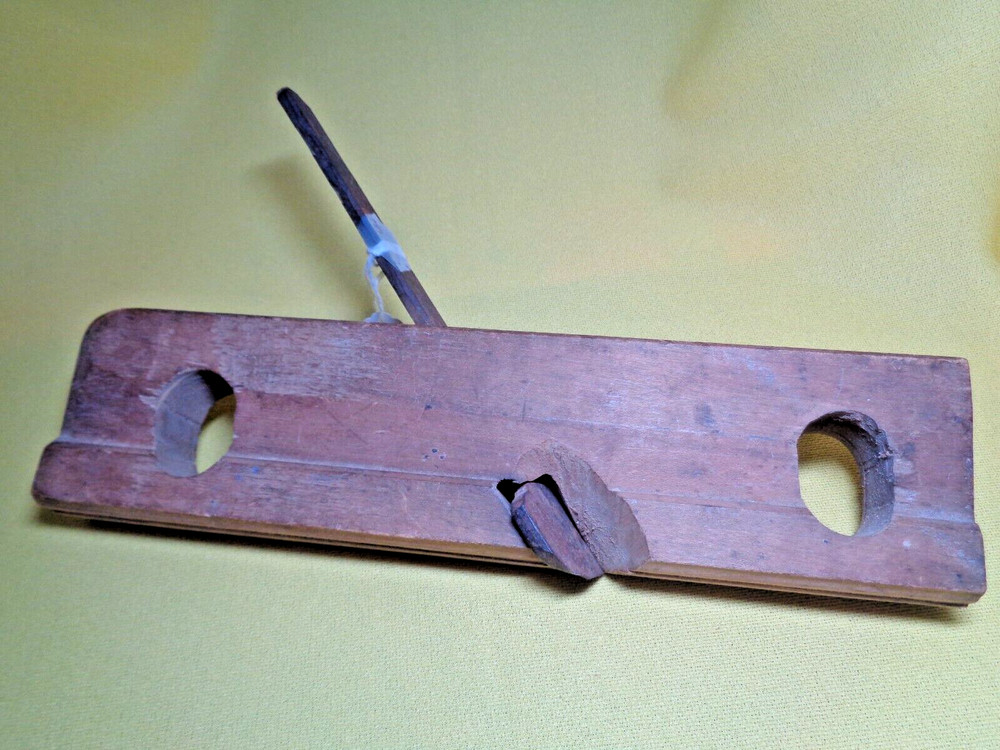 Antique Primitive Wooden Block Planar
