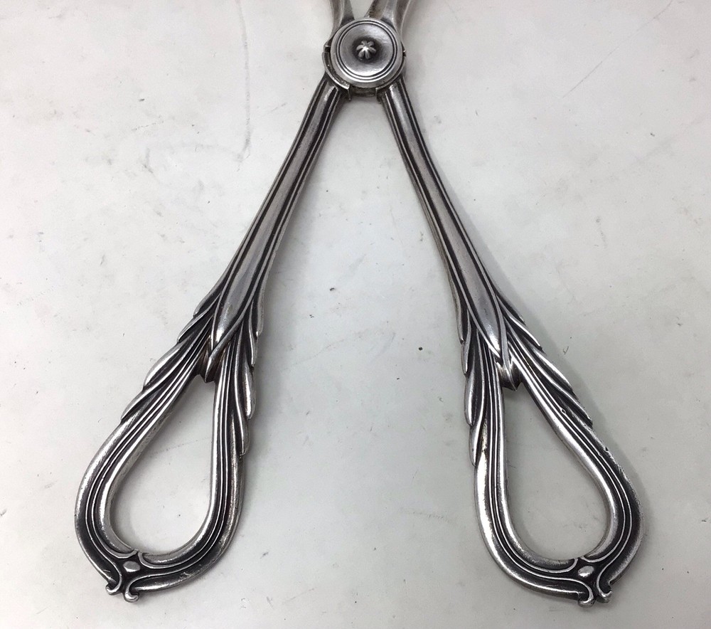 Vintage Silver Plated Grape Trim Scissors, Shears England