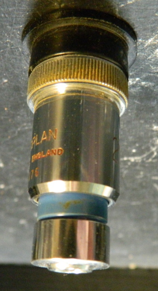 Vintage Microplan 20x / .5 Microscope Objective Lens V4176 Excellent