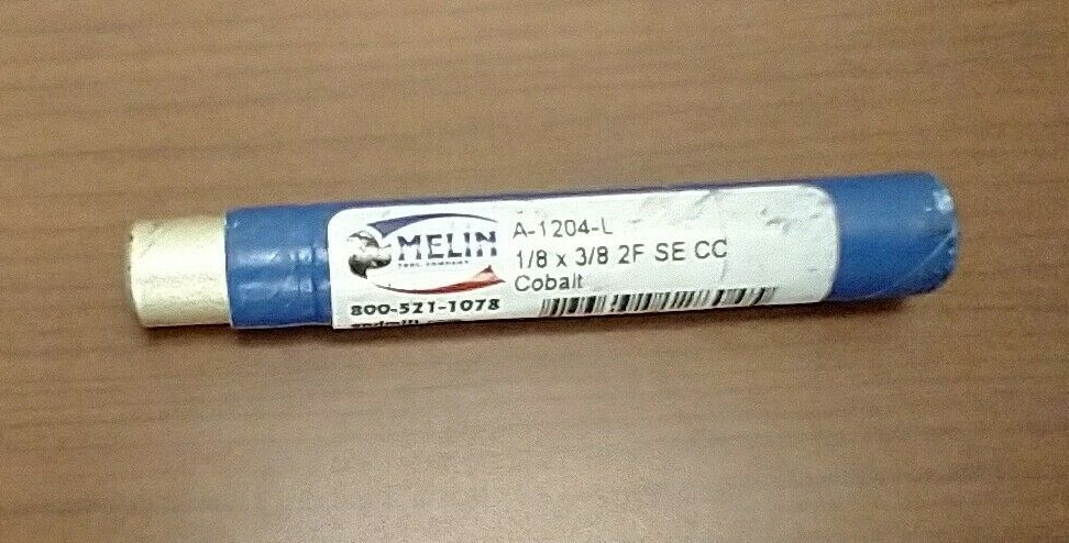 MELIN A-1204-L COBALT 2F SQUARE END MILL