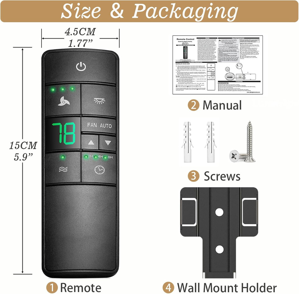 Hampton Bay Ceiling Fan Remote Control Replacement for Hampton Bay Home Decorato