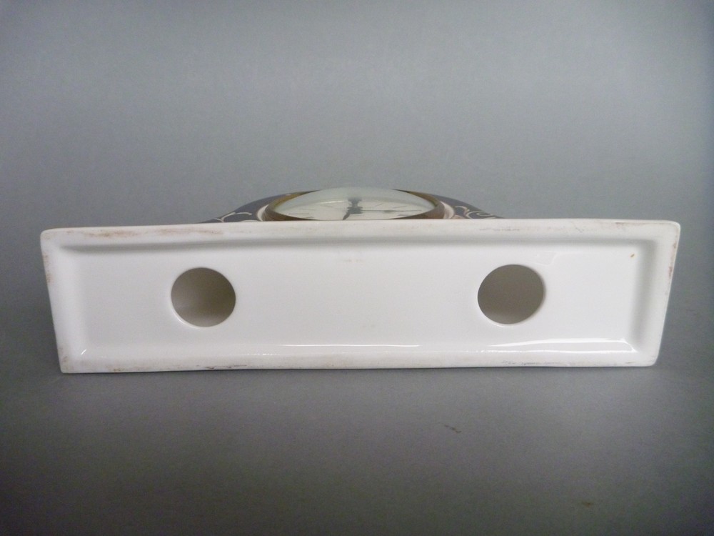Wedgwood Cornucopia Clock & Candlestick Mantle Set
