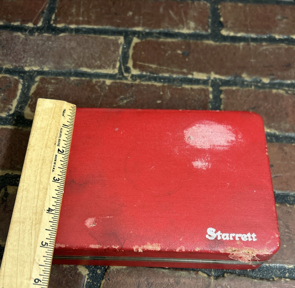 Vintage Starrett No.196 Dial Indicator with Case