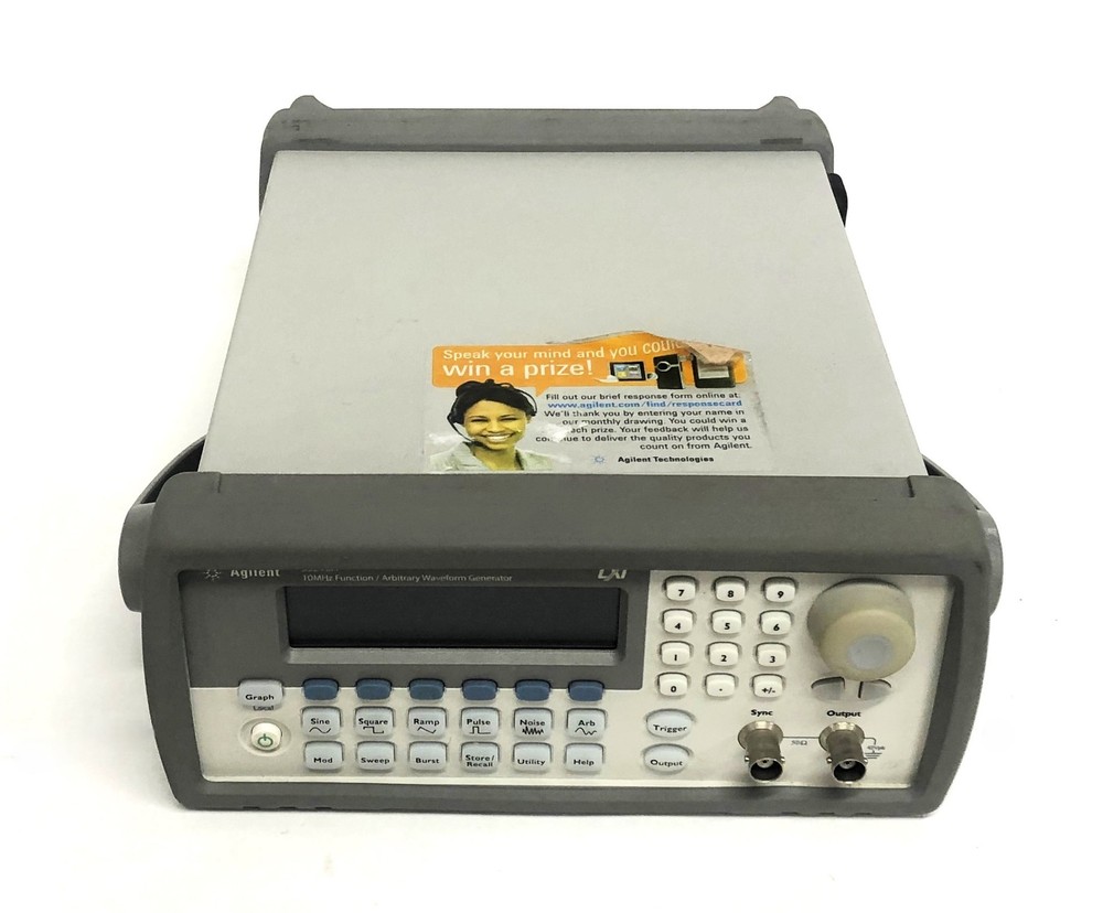 Agilent 10MHz Function/Arbitrary Waveform Generator No Side Bracket 33210A USED