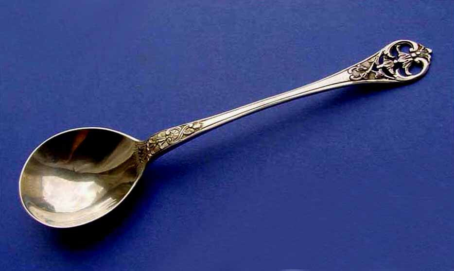 Serving Spoon Kunz J. & Co Hanau 800 Silver B122