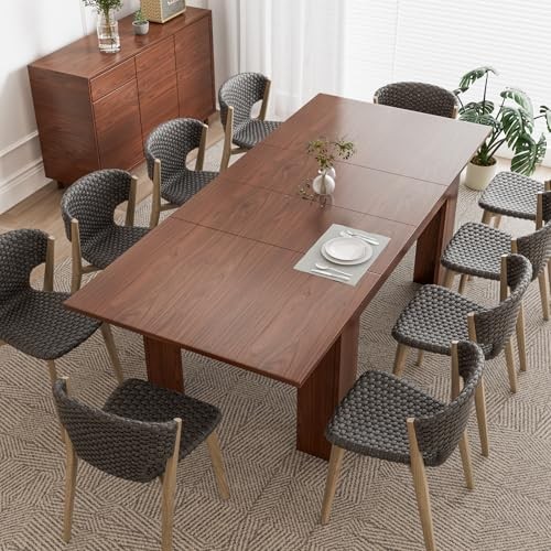 PATIOPERK 54.3-84.5 EXTEND DINING TABLE FOR 4–10 SPACE-SAVING - - Scratch & Dent