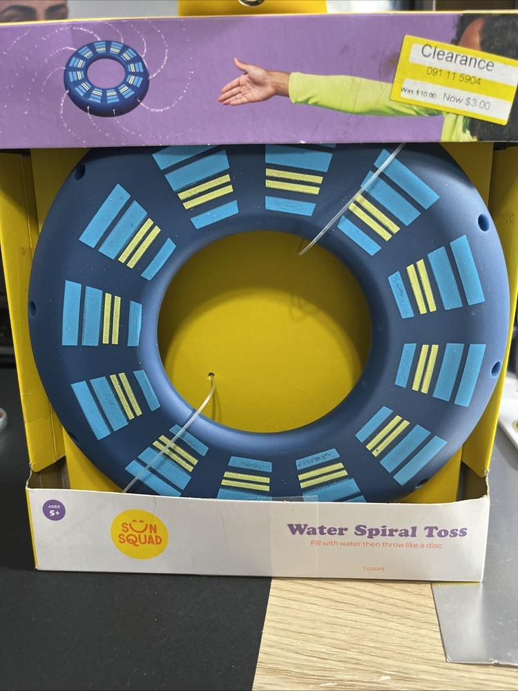 Water Spiral Toss Ring  - Sun Squad™: PVC Material, Ages 5+
