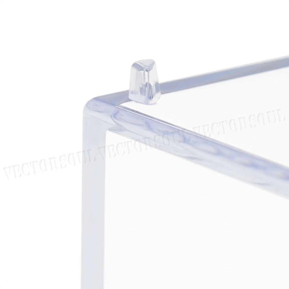 Clear Acrylic Display Box Case Perspex Dustproof Plastic Base Protection 2.75"H
