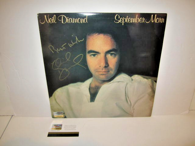 NEIL DIAMOND-SIGNED- "SEPTEMBER MORN" LP VINYL- AUTHENTICATED HOLOGRAM AND CERT