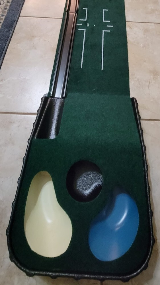 Indoor Golf Putting Mat Auto Ball Return Golf Practice Training Grass Mat Tracks