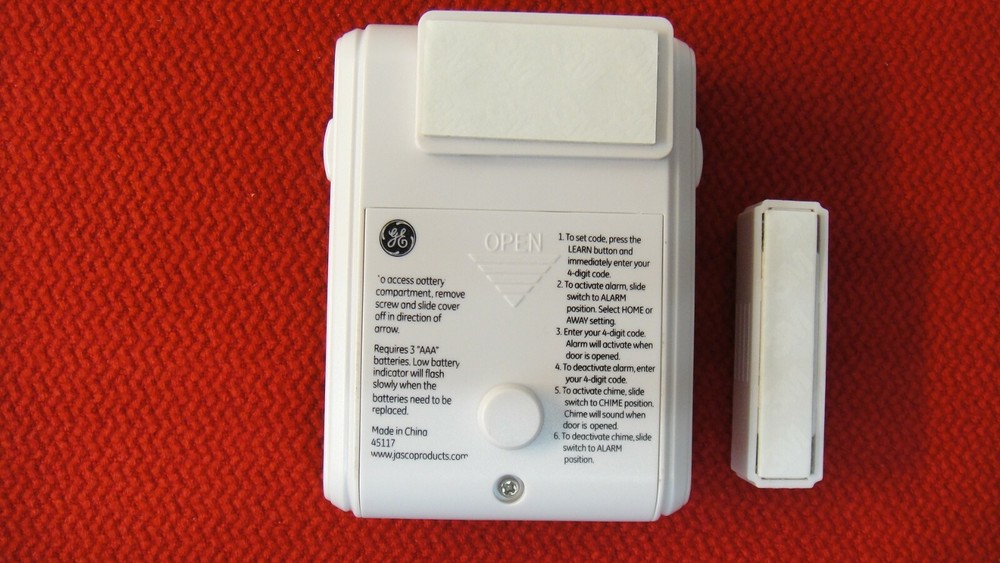 New GE Keypad Controlled Door Alarm Programmable 4-Digit Code Sensor