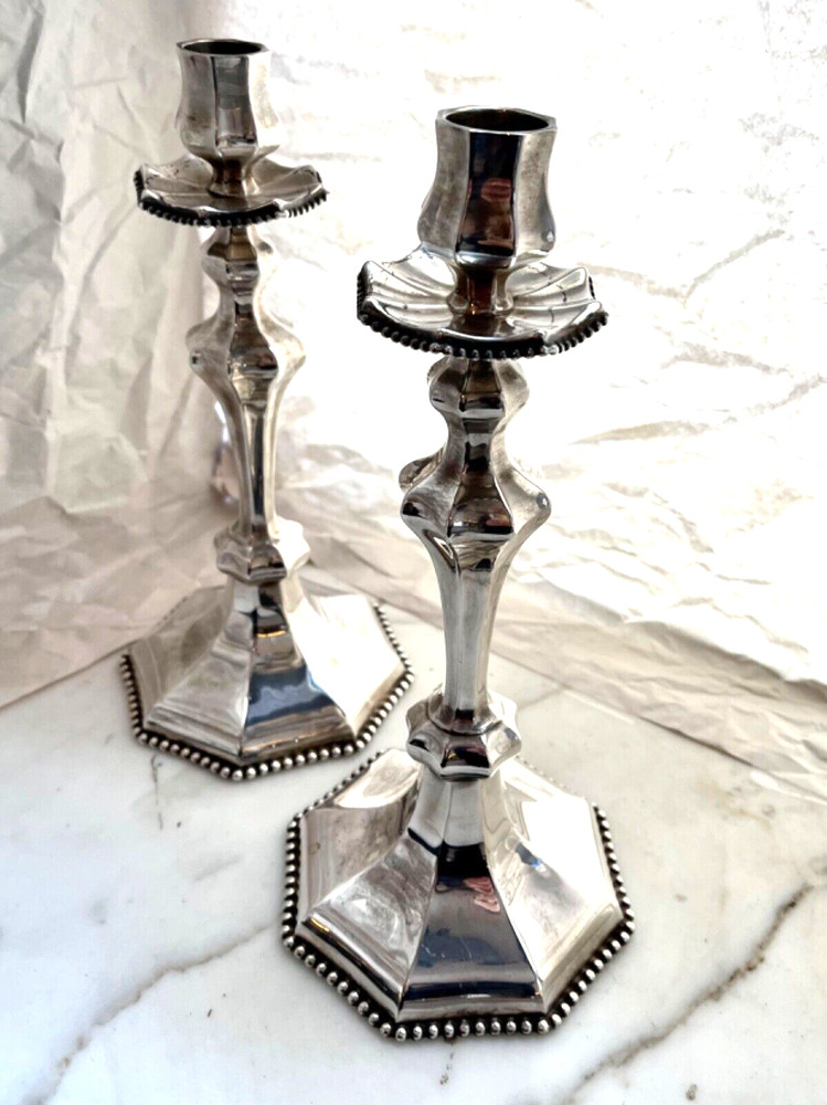 REED & BARTON VINTAGE No 737 Candlestick Pair