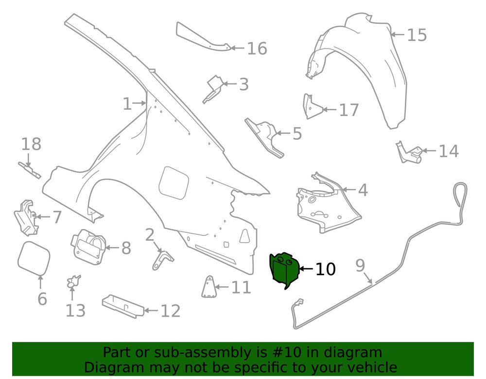 Genuine Nissan Blind Spot Detection System Warning Sensor 284K1-6CA2A
