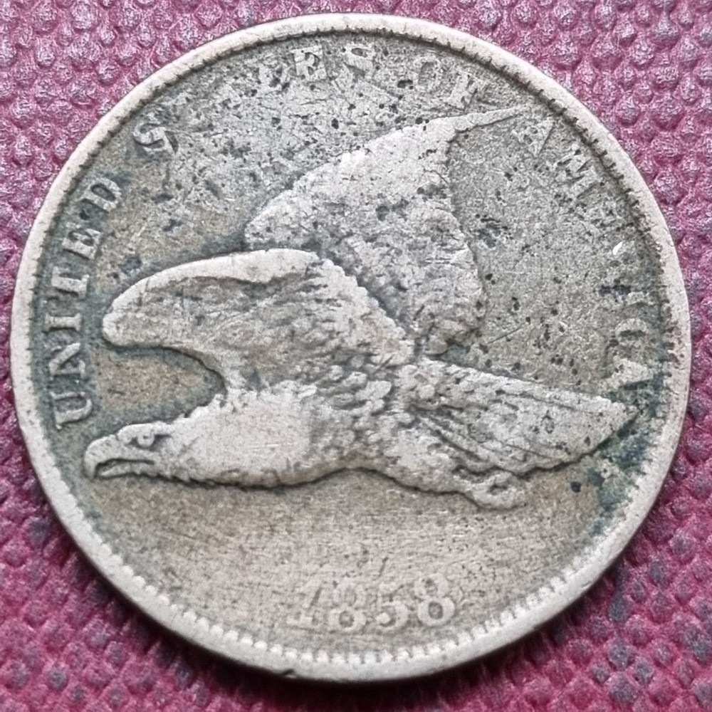 1858 Flying Eagle Cent 1c Better Grade #93417