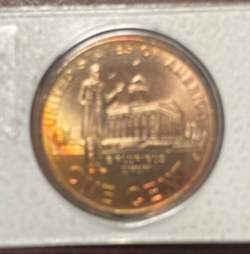 2009 P+D Lincoln Bicentennial Satin Set in U.S. Mint Strips from Mint Set
