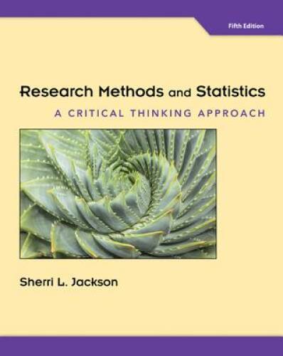 Research Methods and Statistics: A Critical Thinking Approach - VERY GOOD