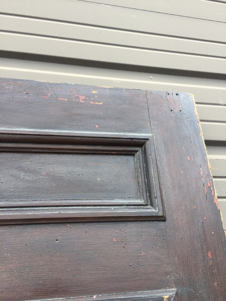An 402 Antique Double Doors Set Raised Panel 51 X 87.5