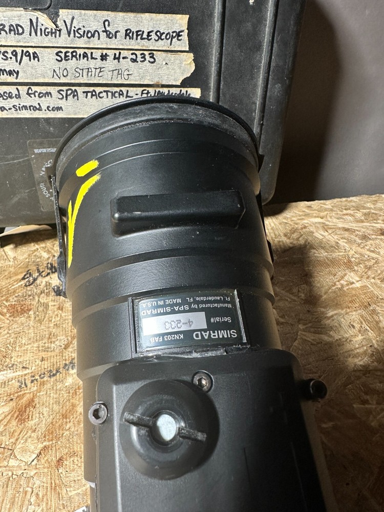 SIMRAD KN203 FAB night vision scope *working* W/HARD CASE