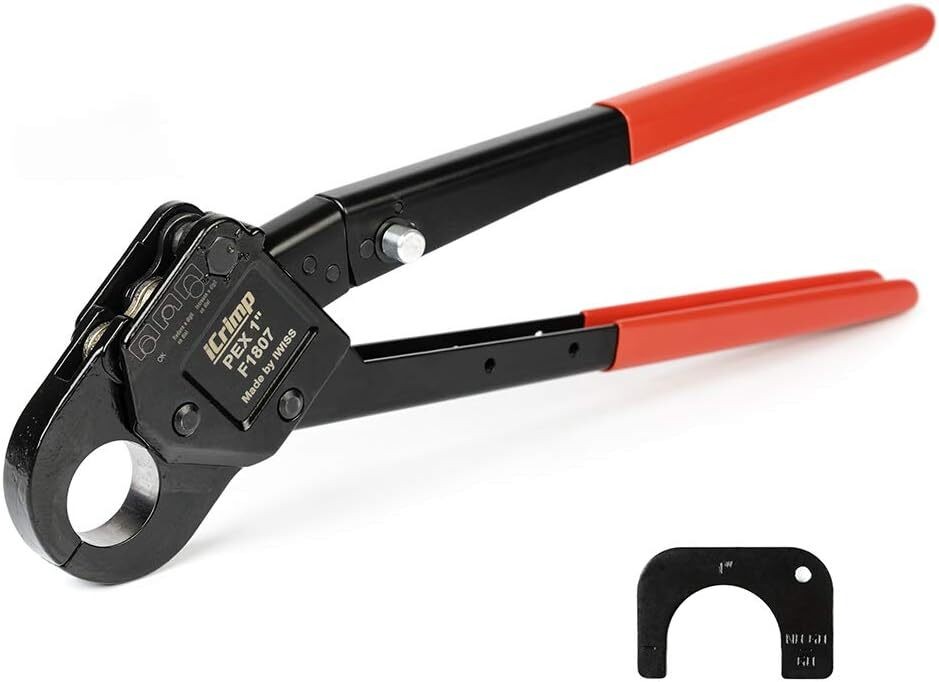 Angle Head PEX Pipe Crimping Tool for Copper Rings 1-inch Angle Single Crimper
