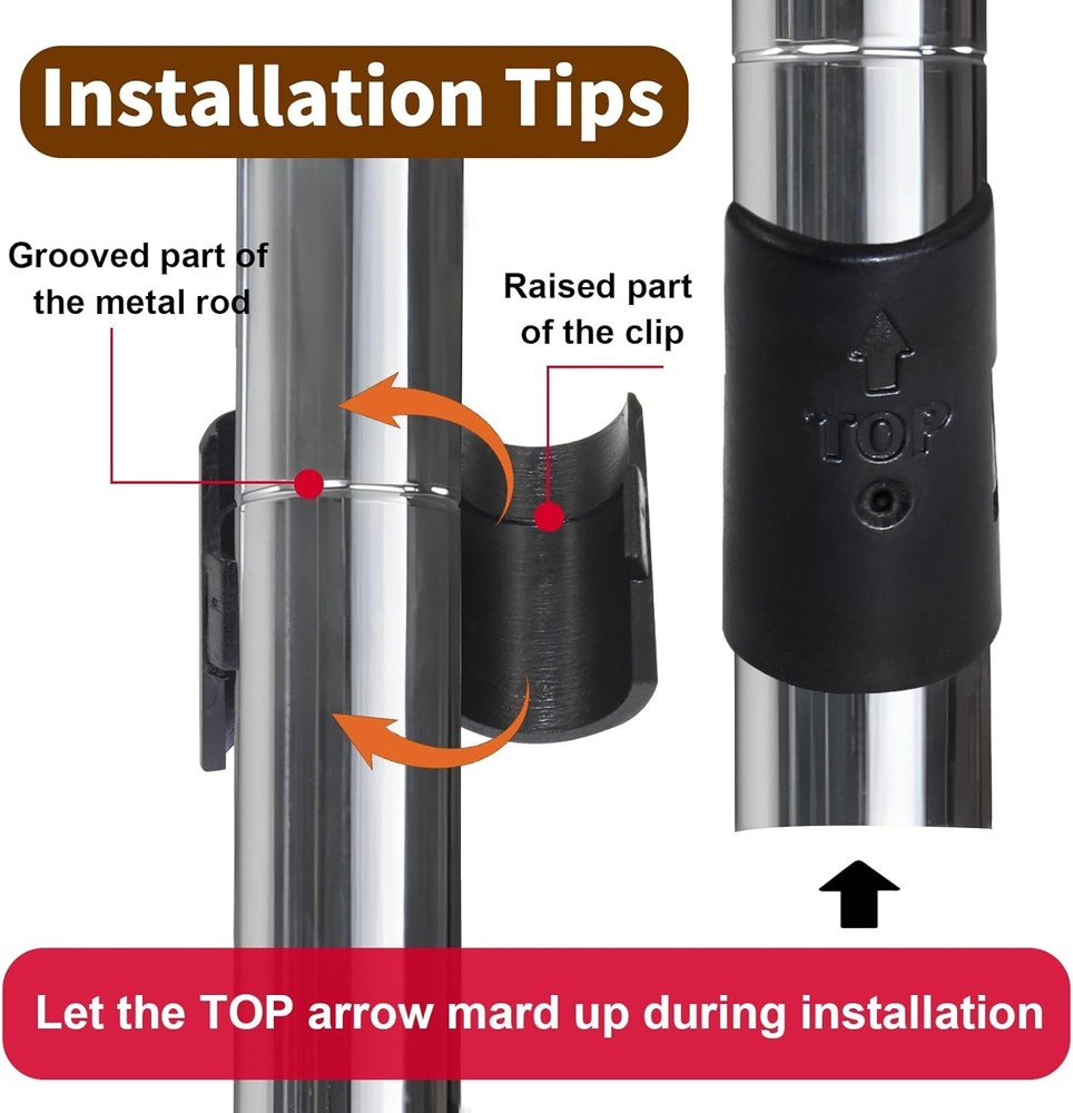 Shelf Lock Clips for Wire Shelving Replacement Sleeves