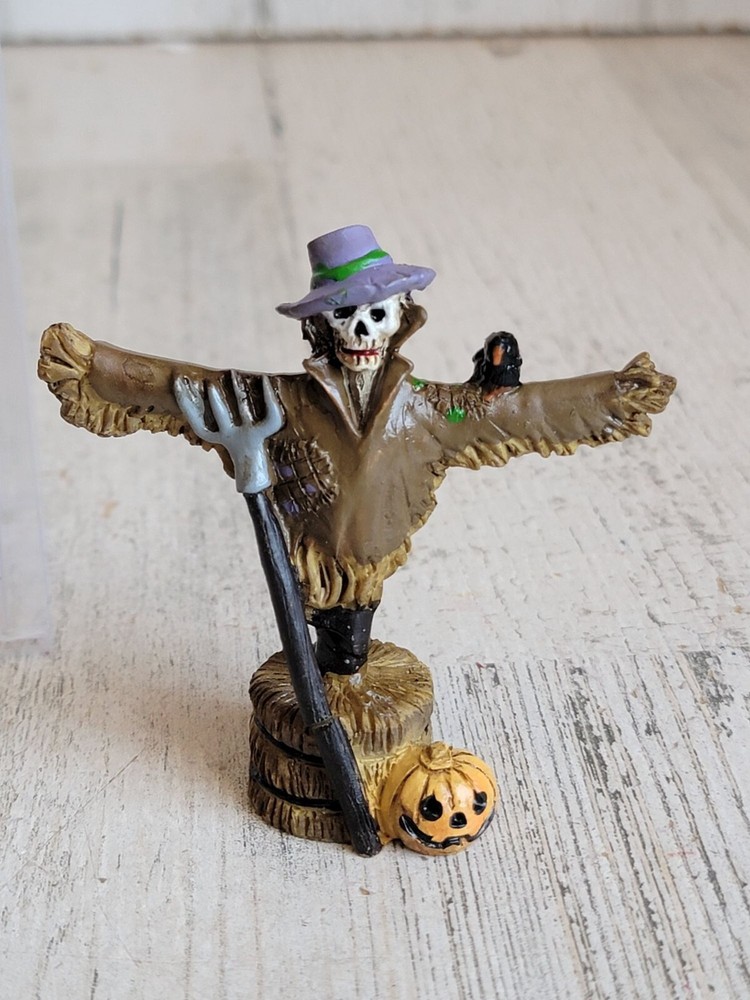 Spooky Scarecrow Halloween Village accessory scary