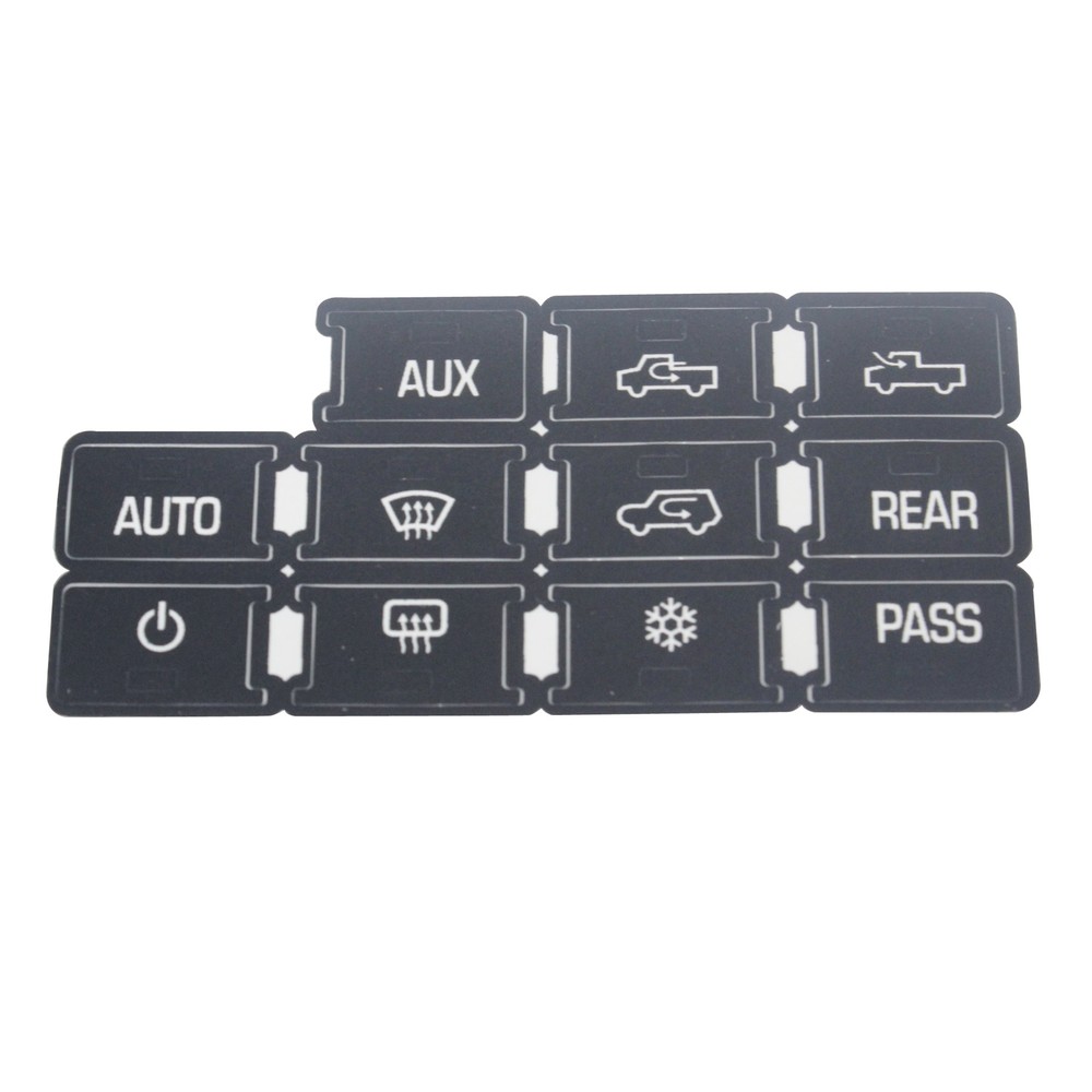 For 2007-2013 GMC Acadia Worn Buttons Repair Decals AC Climate Control