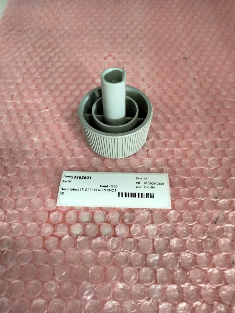 OKIDATA 53562601 MICROLINE PLATEN ROLLER KNOB-LIGHT GREY