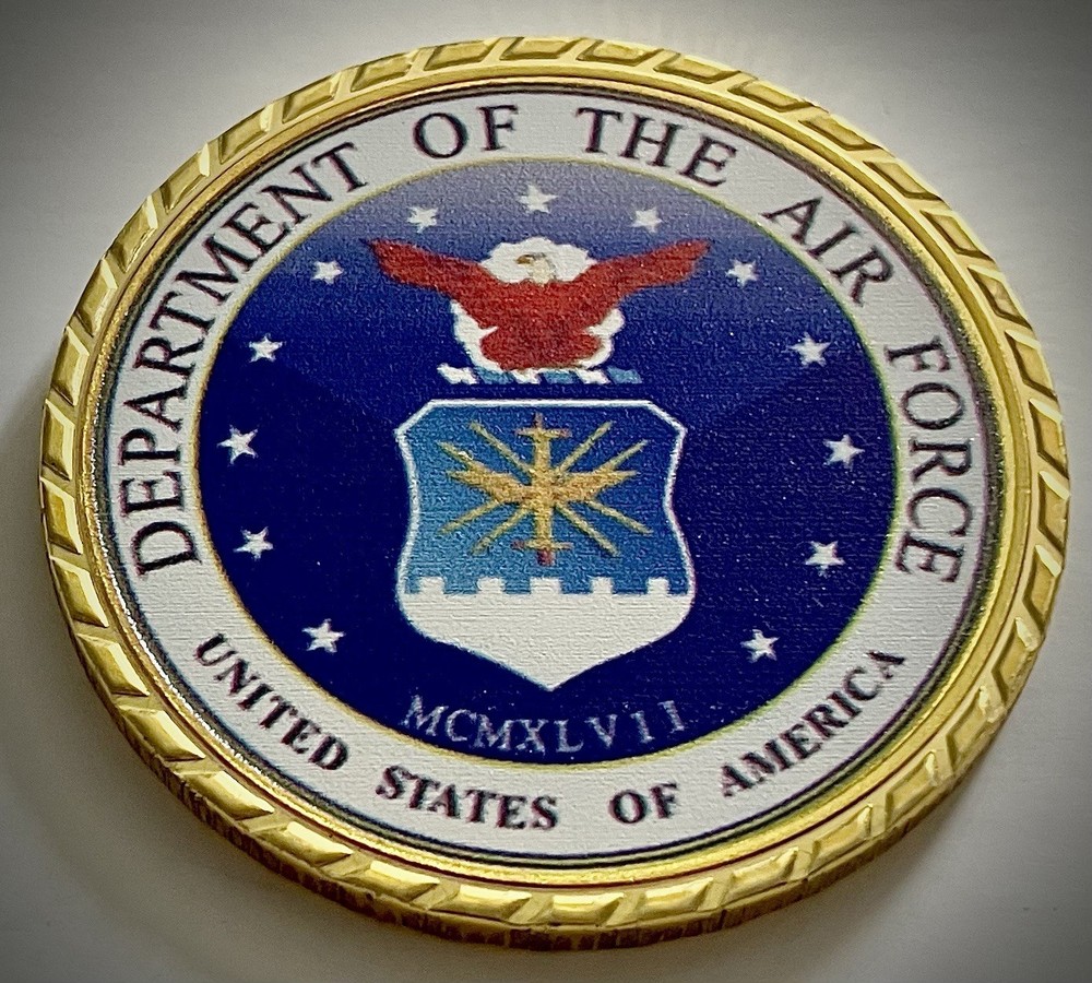 Space Force Challenge-Gold Colored-Air Force-USAF