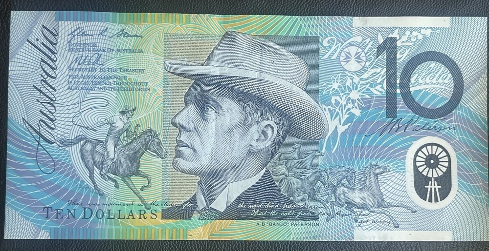 2013 $10 DF13 Last Prefix Ten Dollar Note Australian Polymer Banknote DF 13 Circ