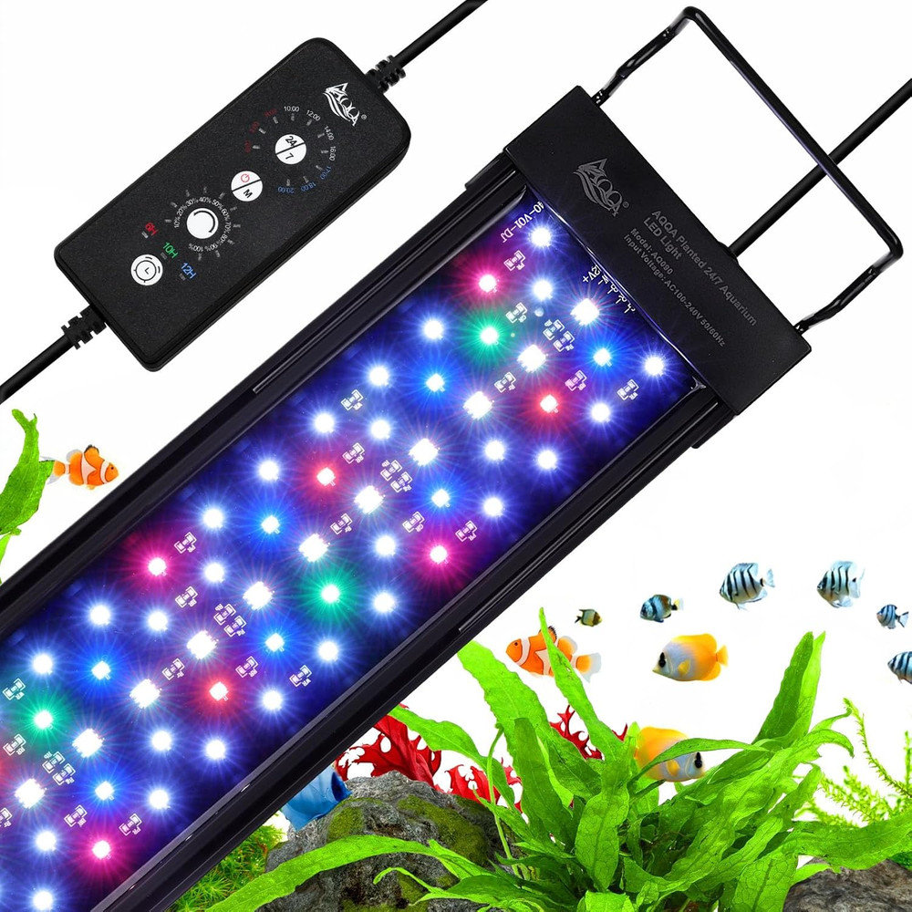 LED Aquarium Light, 24/7 Mode IP68 Waterproof Extendable Bracket Fish Tank Light