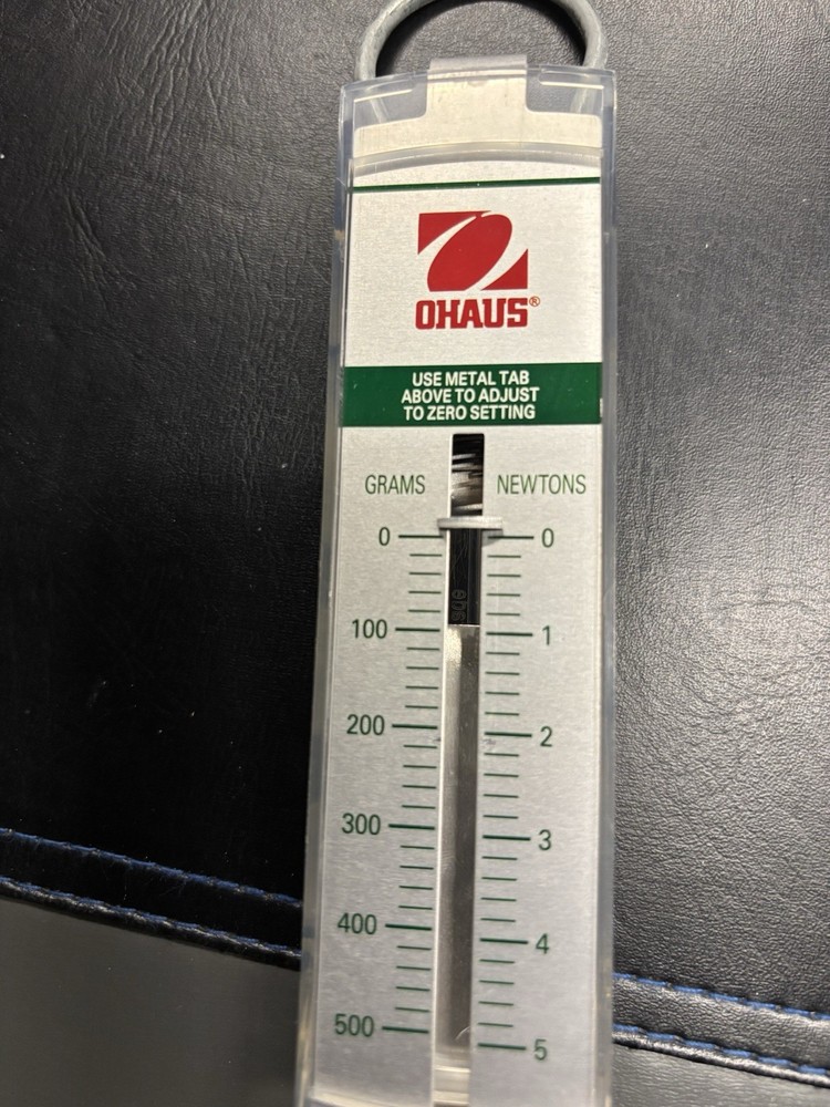 Ohaus Spring Scale 8002-MN 500grams/ 5 NEWTONS