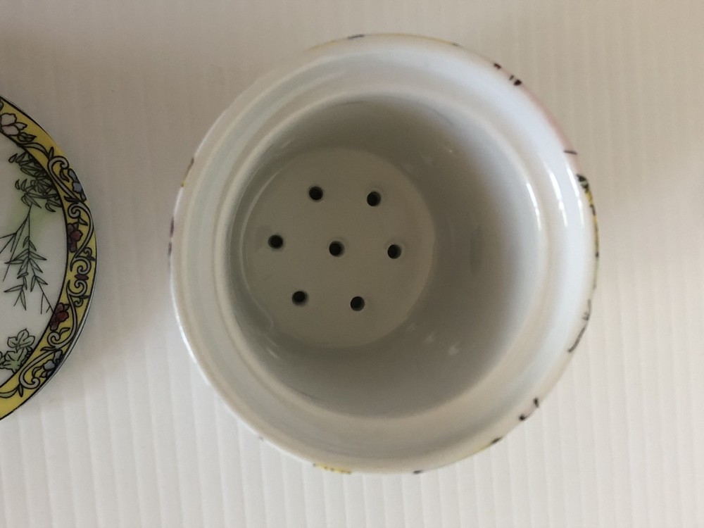 Tea Infuser Ceramic Japanese Themes Tea Strainer Lid
