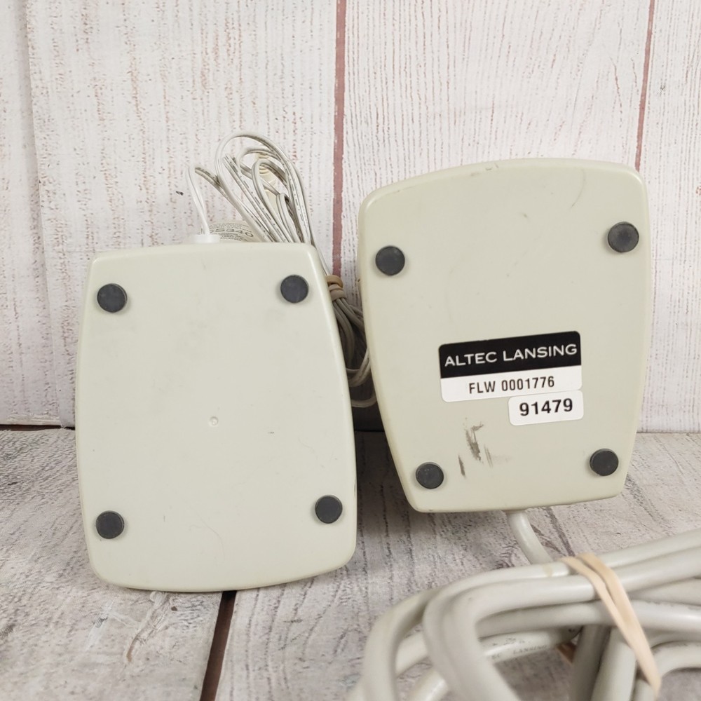 Altec Lansing ACS340 - Multimedia Computer Wired 3.5mm Speakers - TESTED WORKING