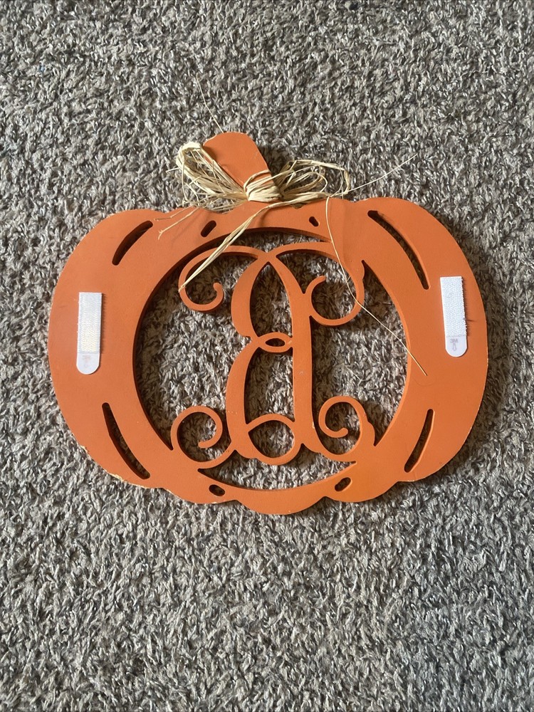 Decorative Pumpkin With B Initial