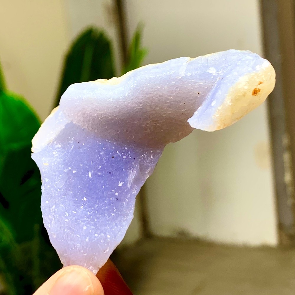 44GNatural Blue striped agate Crystal Chunks piece form Mineral Specimens