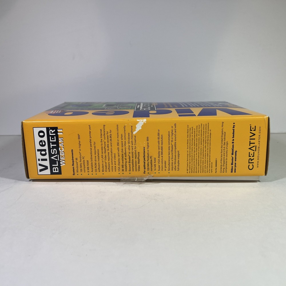 Video Blaster Webcam ( II / 2 ) Creative Labs NEW Box