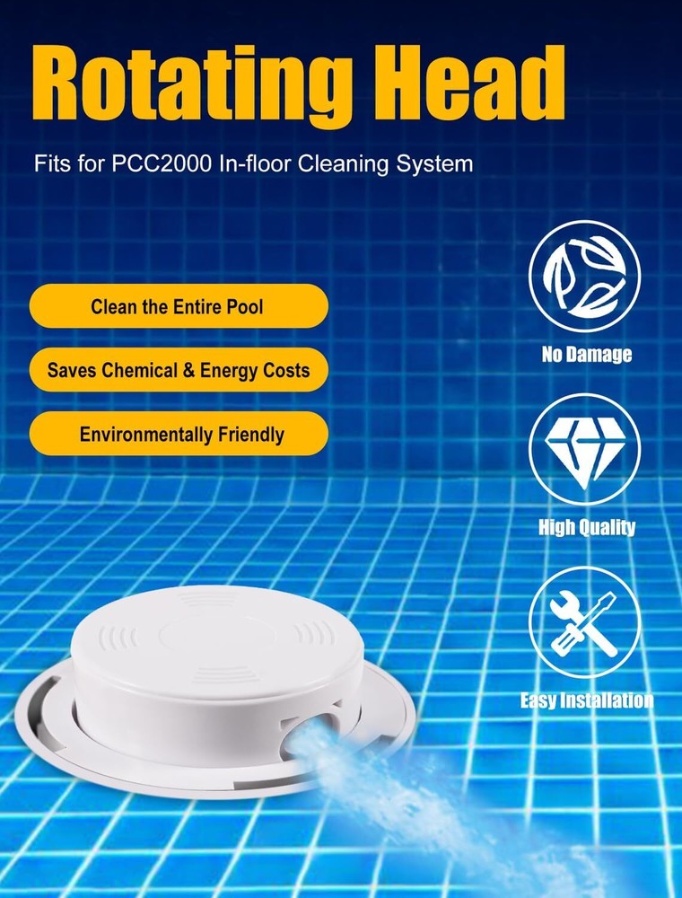 Paramount PCC2000 Replacement Rotating Pop-Up Head for In-Floor System