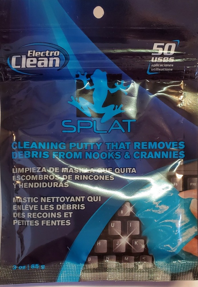 Vdera Splat Blue Electro Clean Cleaning Putty - 3 oz. - SPLAT-EC-3P