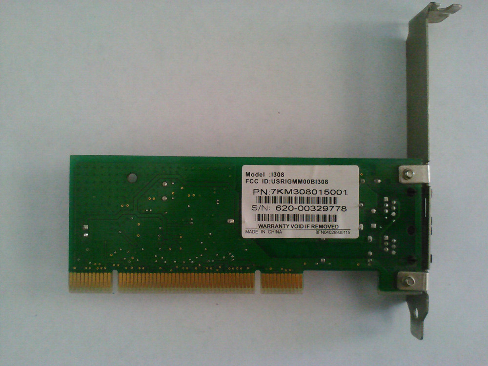 USRobotics I308 Agere Systems PCI-SV92PP Soft Modem TESTED & WORKING