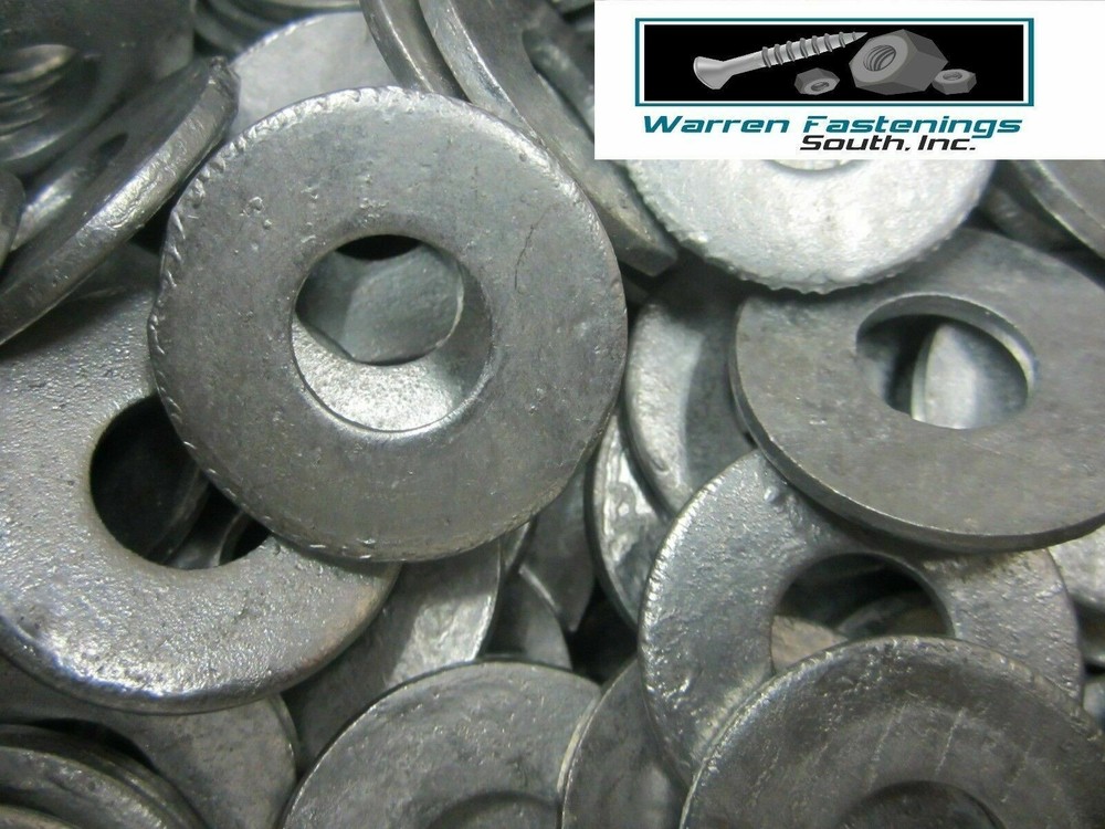 25 1/2-13 X 7 Galvanized Hex Cap Screws With Nuts & Double Flat Washers