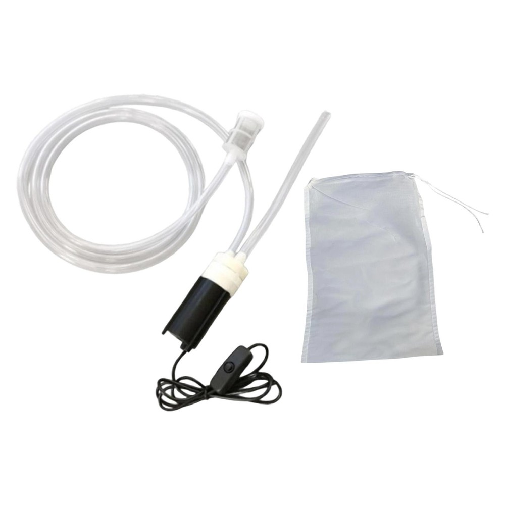 Water Transfer Pump Mini Self Priming Pump Beer Siphon Filter Home Brew