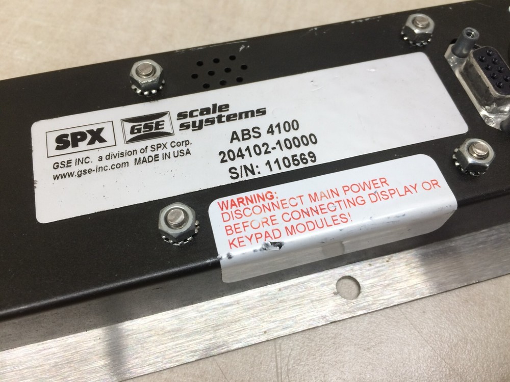 GSE ABS 4100 Scale Button Control Panel 204102-10000