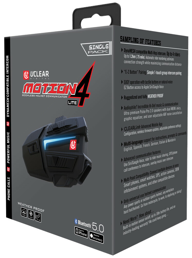 U-Clear Motion 4 Lite Bluetooth Communicator | 180507