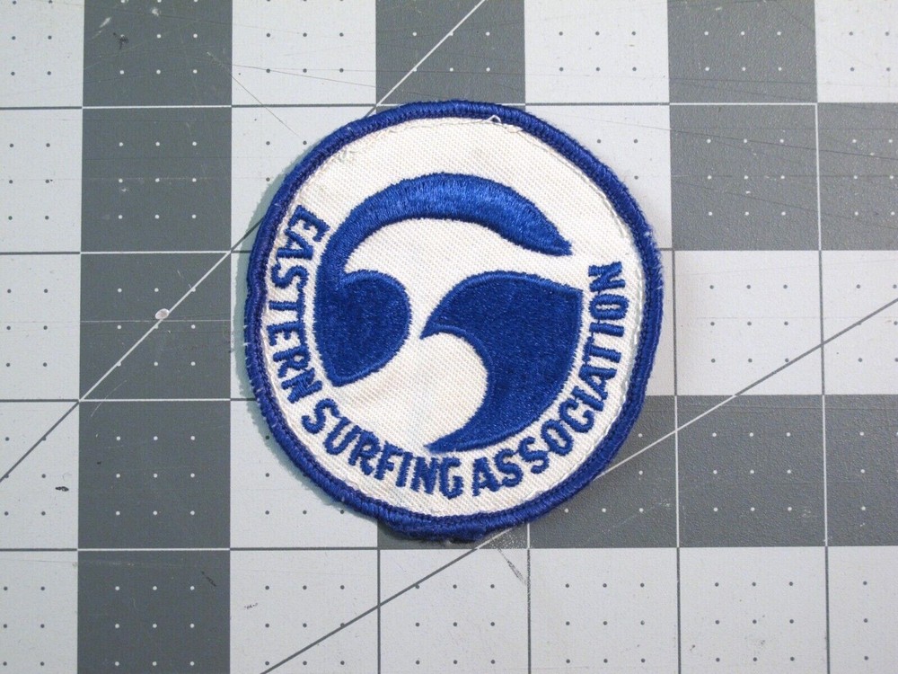 vtg 1960s Surfing ephemera - patch Eastern Surfing Association v2