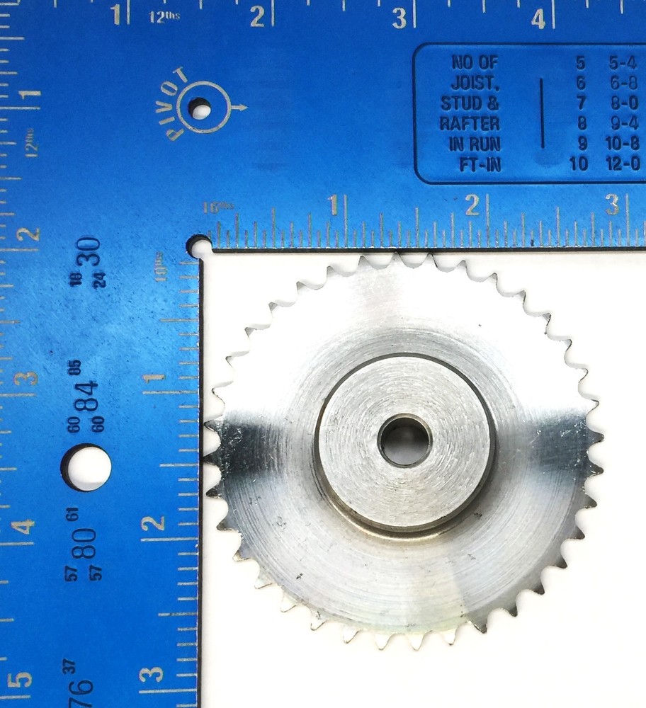 Ametric 36-Teeth 1/4" Bore Roller Chain Sprocket 36-P.6 NOS