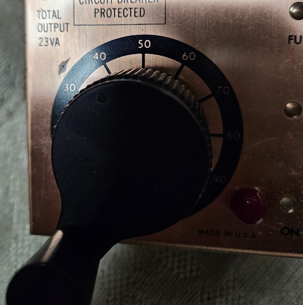 MRC THROTTLE PACK TRAIN TRANSFORMER CONTROLLER MODEL 501 - MADE IN USA -