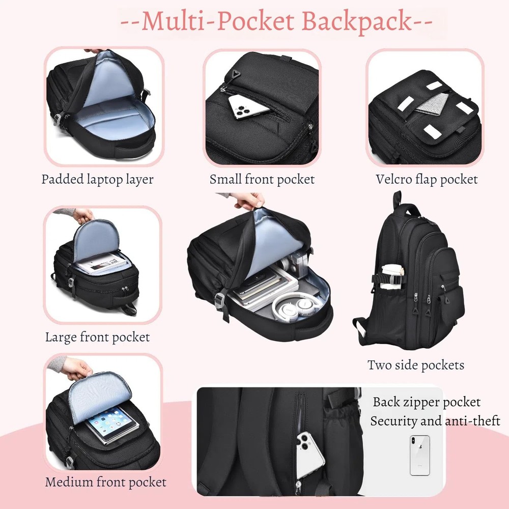 School Backpack Girls Boys Solid Color Aesthetic Bookbag Elementary Khaki