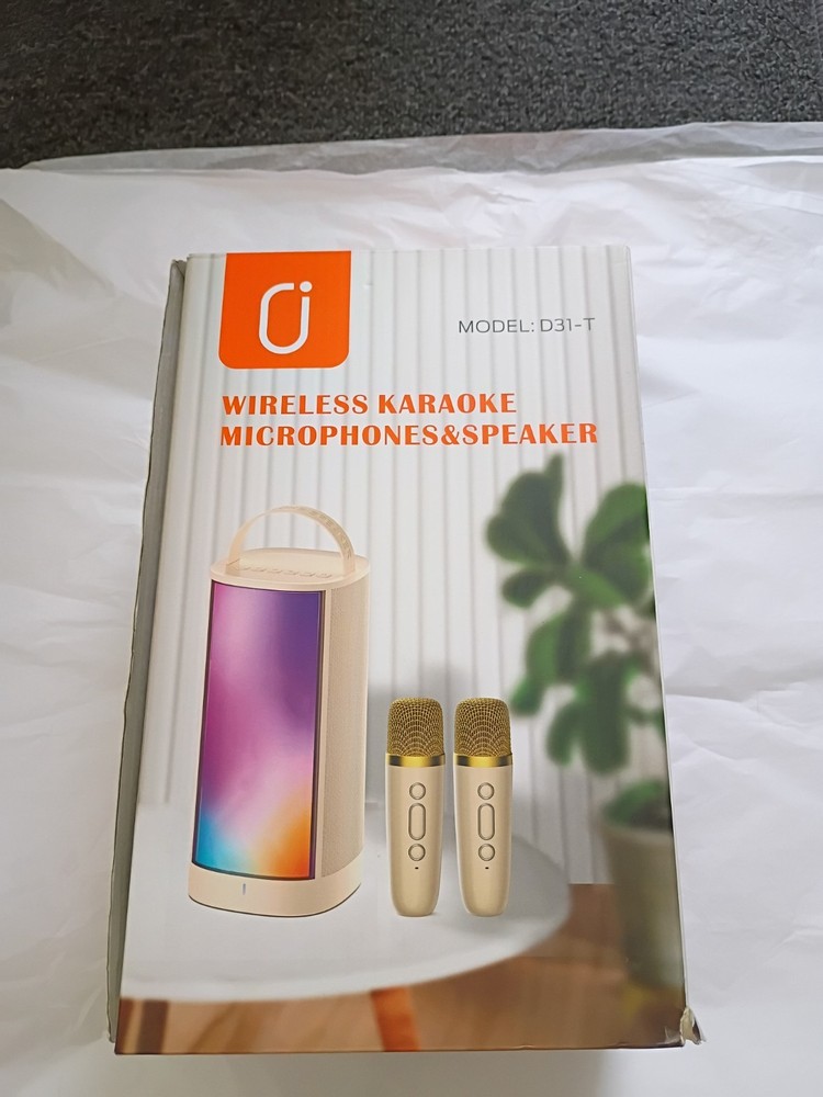 Wireless Karaoke Speaker And Microphone, Brand New
